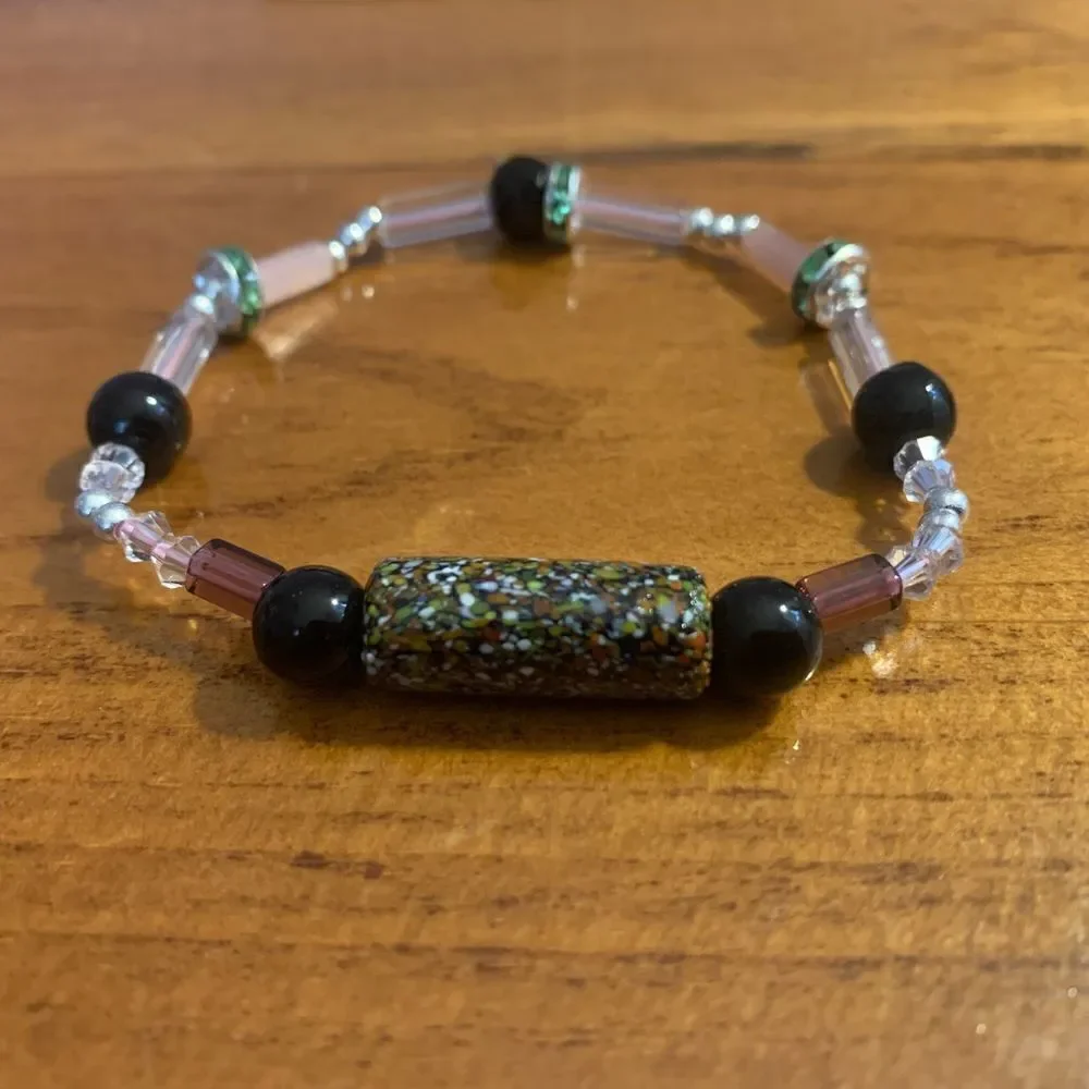 Handmade stretch beaded bracelet